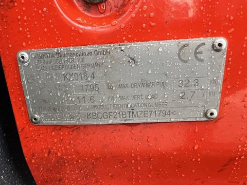 小型挖掘机 KUBOTA KX 018-4 (2021)：图9