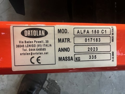 ORTOLAN ALFA 150 harrow - 土壤耕作设备:图2 ORTOLAN ALFA 150 harrow - 土壤耕作设备:图2