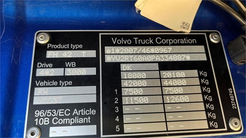 Volvo FH 540 Globetrotter XL, fuld luft affjedring og Al - 牵引车:图4 Volvo FH 540 Globetrotter XL, fuld luft affjedring og Al - 牵引车:图4