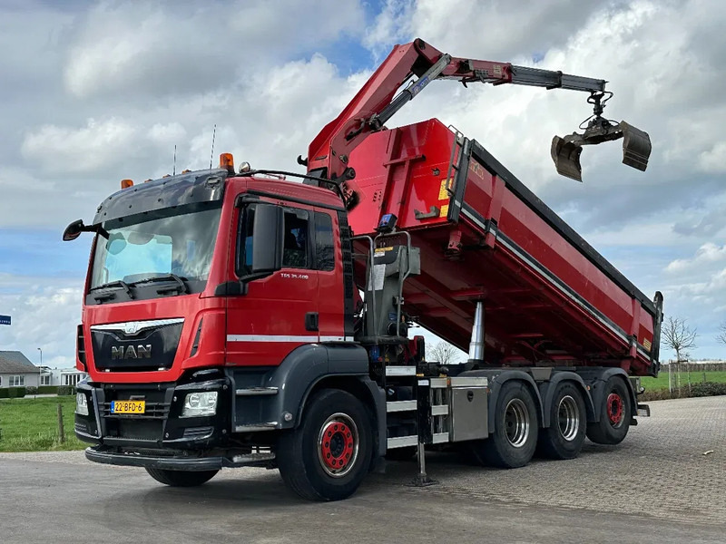 MAN TGS 35.400 8X4 TRIPLE!! EURO6!! Z-KRAAN/KIPPER!!TOP!! - 翻斗车, 起重车:图3 MAN TGS 35.400 8X4 TRIPLE!! EURO6!! Z-KRAAN/KIPPER!!TOP!! - 翻斗车, 起重车:图3