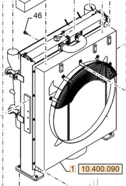 Case KWH12780 - 散热器 适用于 建筑机械:图2 Case KWH12780 - 散热器 适用于 建筑机械:图2