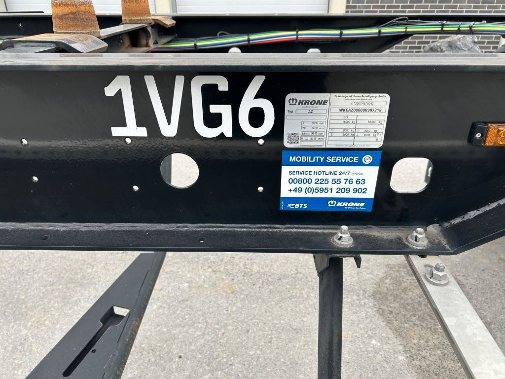 Krone 2 Achswechselfahrgestell, Typ: AZW 18 eL3B9 - 集装箱运输车/ 可拆卸车身的拖车:图3 Krone 2 Achswechselfahrgestell, Typ: AZW 18 eL3B9 - 集装箱运输车/ 可拆卸车身的拖车:图3