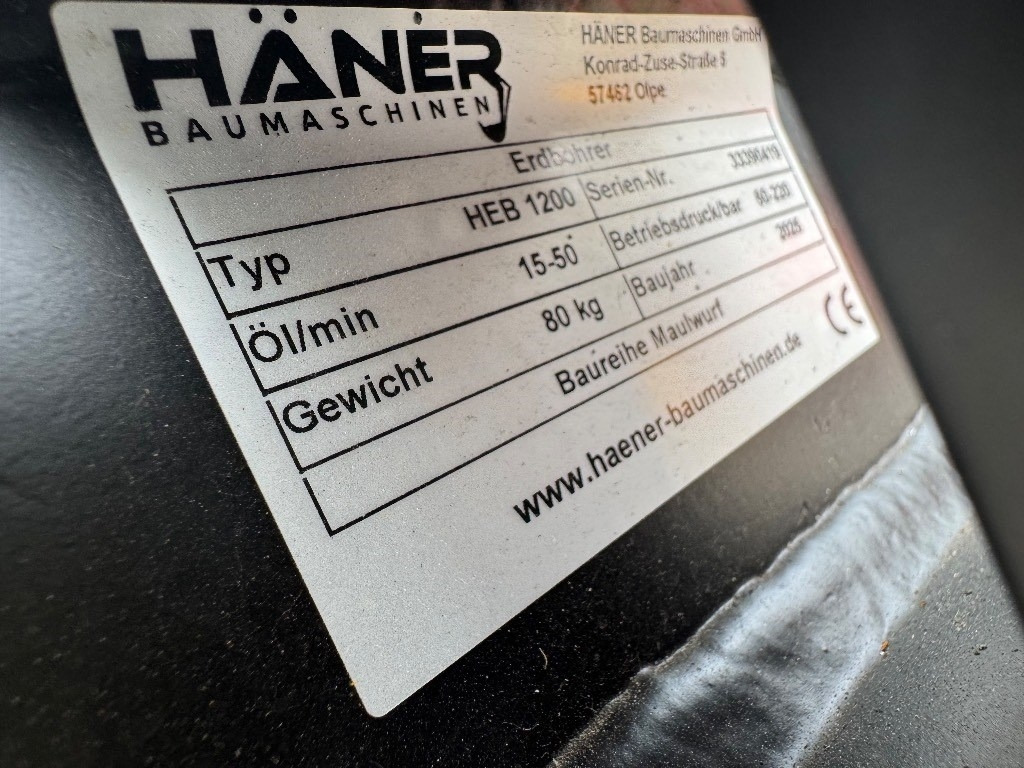 Haner HEB 1200 - 螺旋钻:图5 Haner HEB 1200 - 螺旋钻:图5