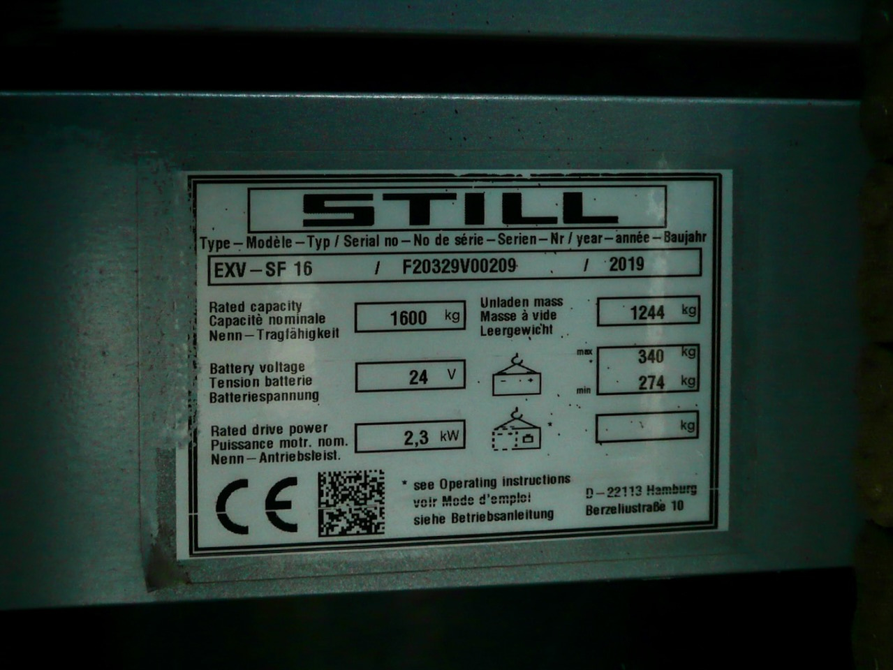 堆垛机 Still EXV-SF16：图8