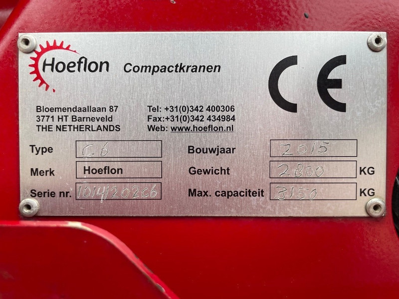 Hoeflon C 6 - 小型起重机:图3 Hoeflon C 6 - 小型起重机:图3