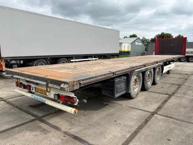 Krone SD Flatbed met rongen 41 ton standard chassis - 栏板式/ 平板半拖车:图4 Krone SD Flatbed met rongen 41 ton standard chassis - 栏板式/ 平板半拖车:图4