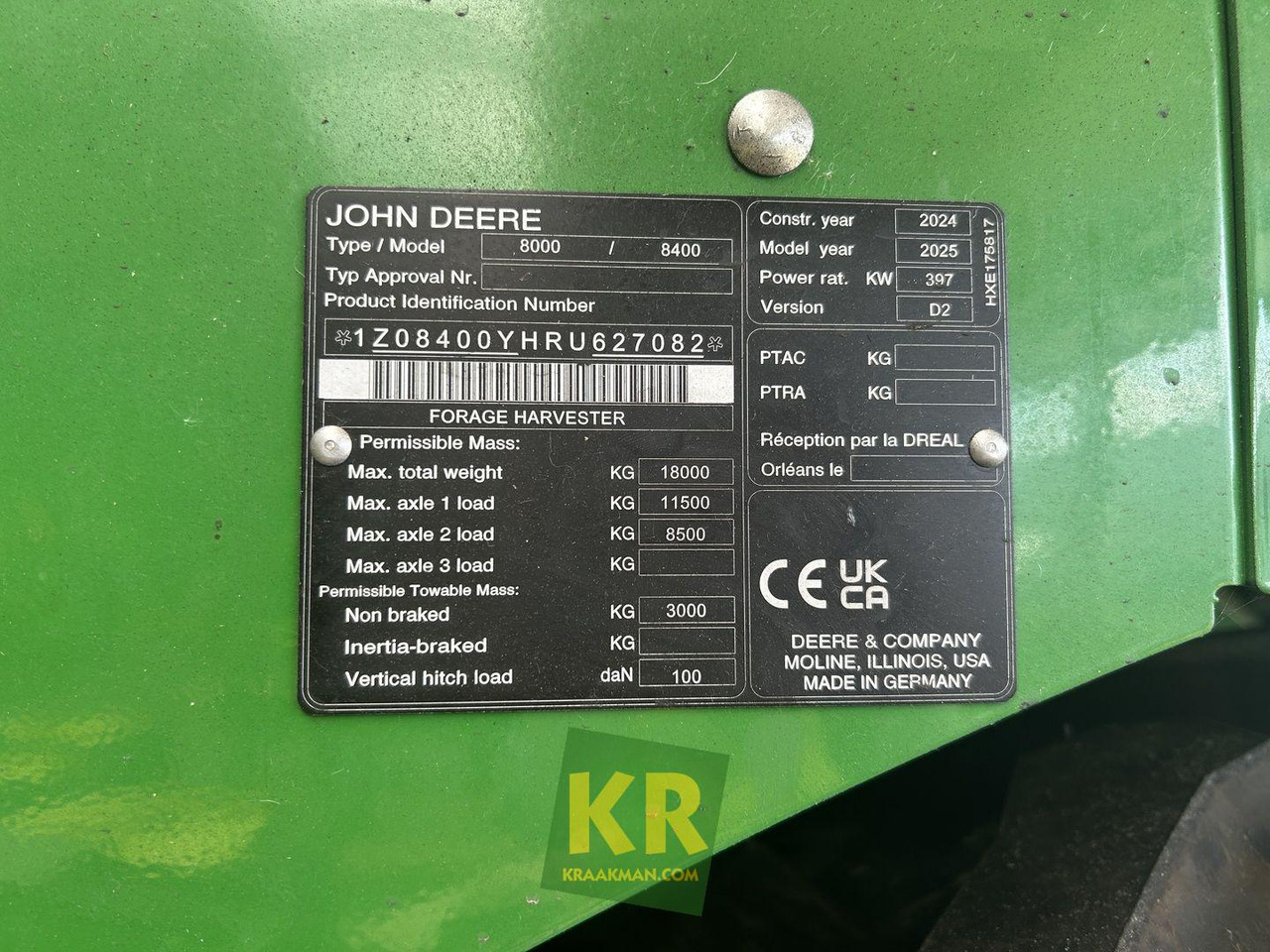 8400 John Deere - 饲料收割机:图3 8400 John Deere - 饲料收割机:图3
