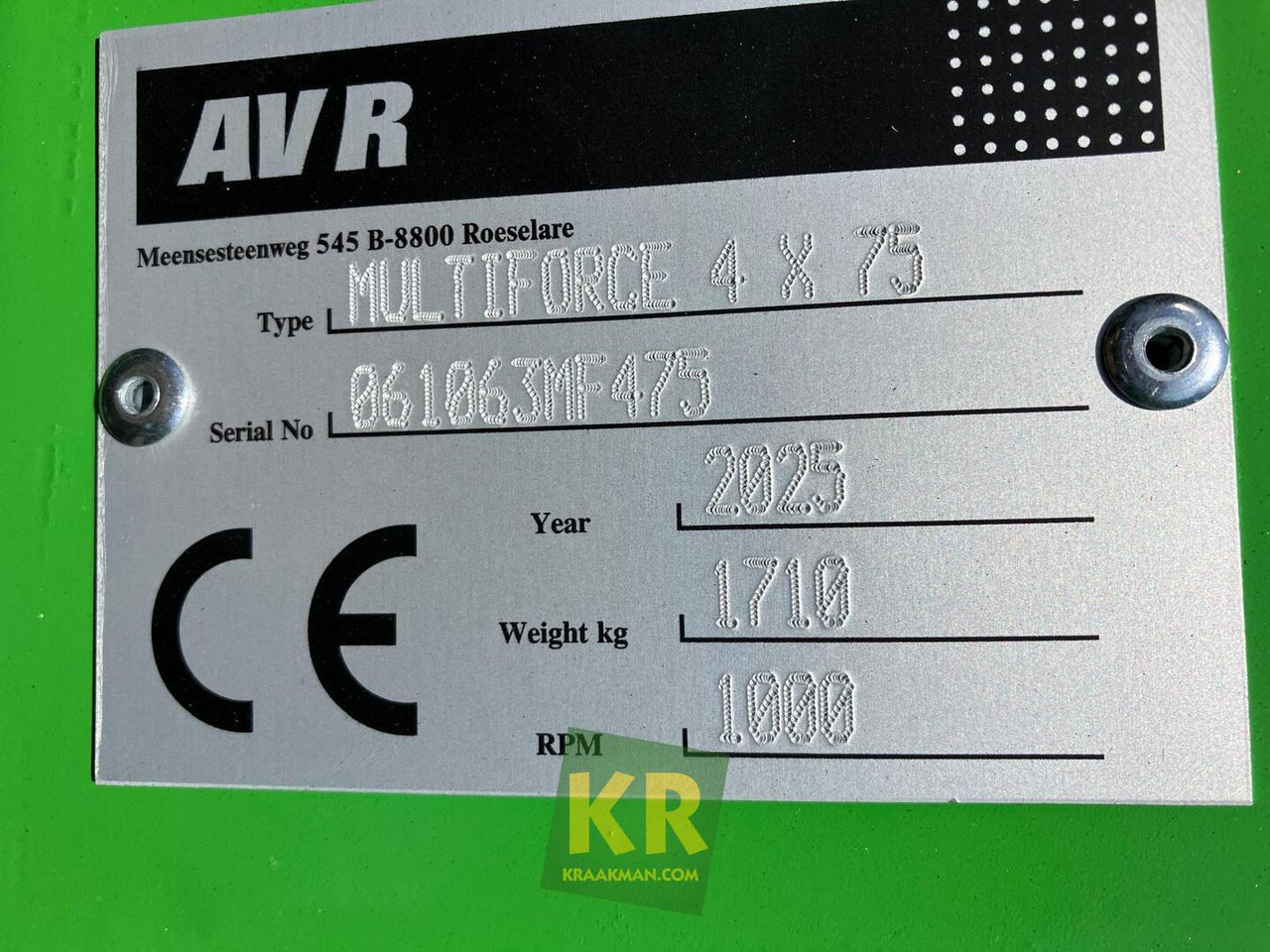 MultiForce AVR - 耕耘机:图1 MultiForce AVR - 耕耘机:图1