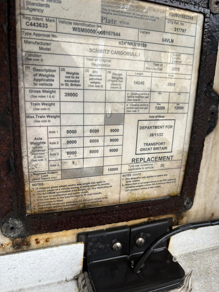 2012 Gray & Adams 10.4m Fridge Trailer – BTK110 - 冷藏半拖车:图5 2012 Gray & Adams 10.4m Fridge Trailer – BTK110 - 冷藏半拖车:图5