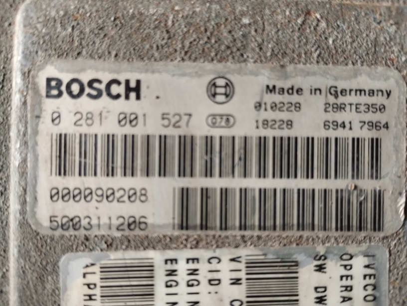 STEROWNIK SILNIKA IVECO CURSOR 10 0281001527 F3AE0681 D - ECU:图2 STEROWNIK SILNIKA IVECO CURSOR 10 0281001527 F3AE0681 D - ECU:图2