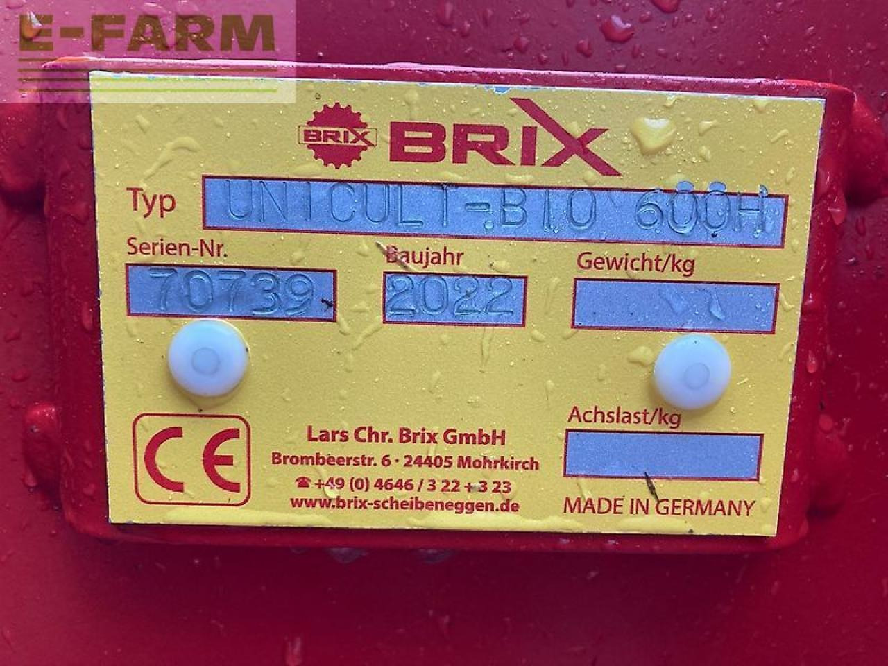 Brix großfederzinkenegge bio 600h - 圆盘耙:图3 Brix großfederzinkenegge bio 600h - 圆盘耙:图3
