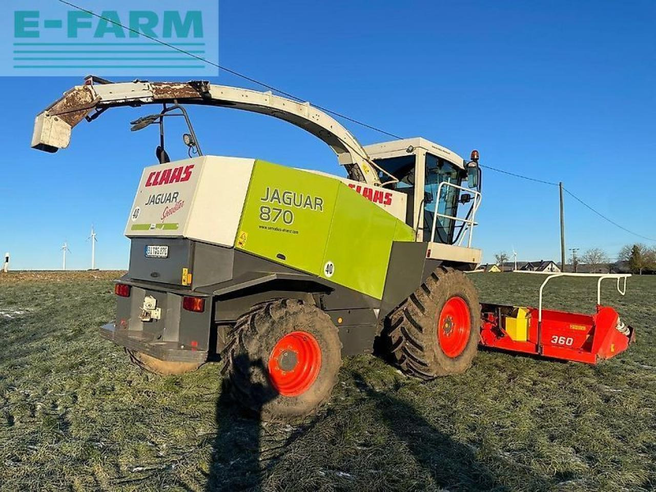 CLAAS jaguar 870 speedstar + kemper 360 plus + pick-up top! - 饲料收割机:图4 CLAAS jaguar 870 speedstar + kemper 360 plus + pick-up top! - 饲料收割机:图4