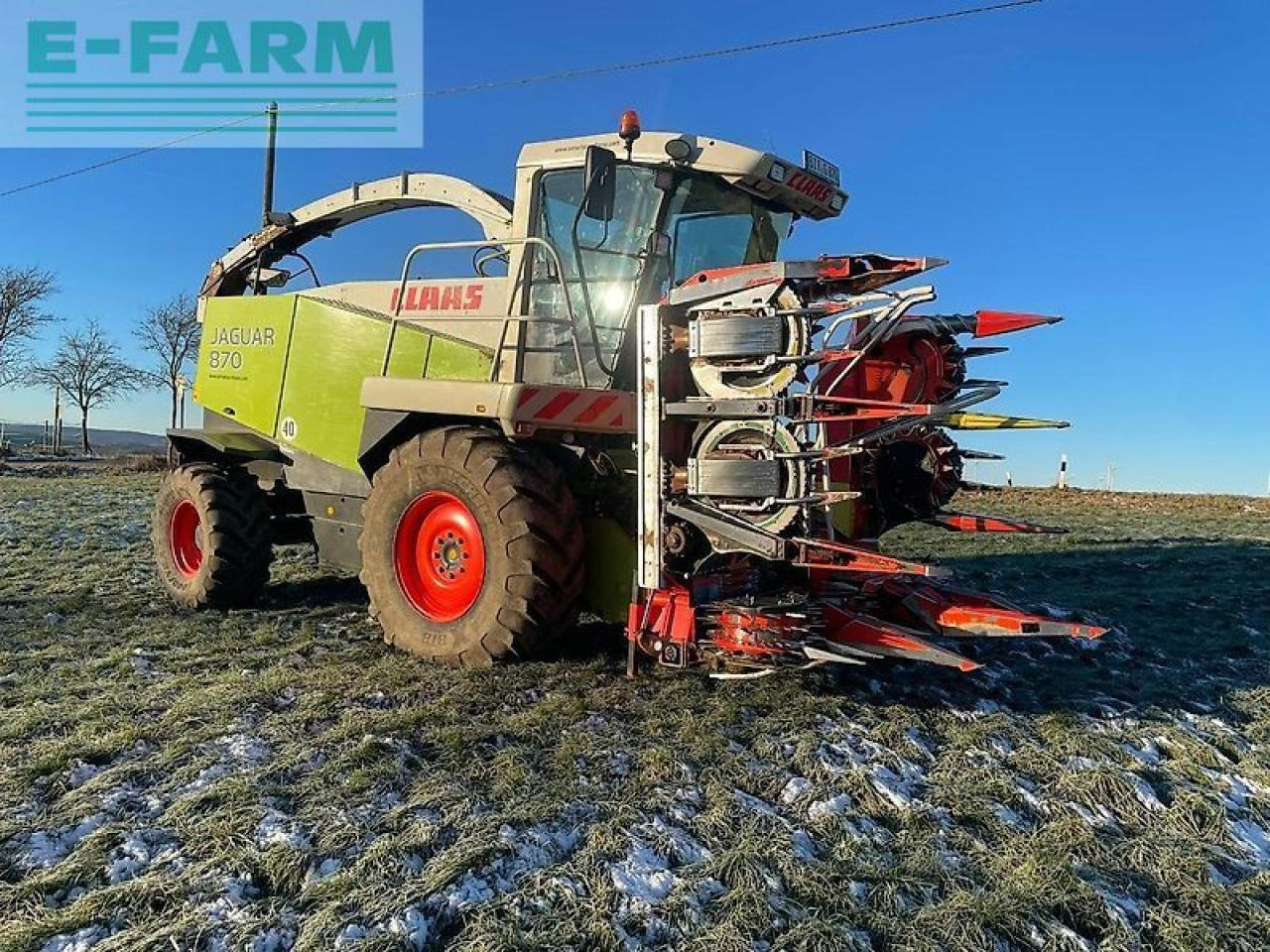 CLAAS jaguar 870 speedstar + kemper 360 plus + pick-up top! - 饲料收割机:图1 CLAAS jaguar 870 speedstar + kemper 360 plus + pick-up top! - 饲料收割机:图1