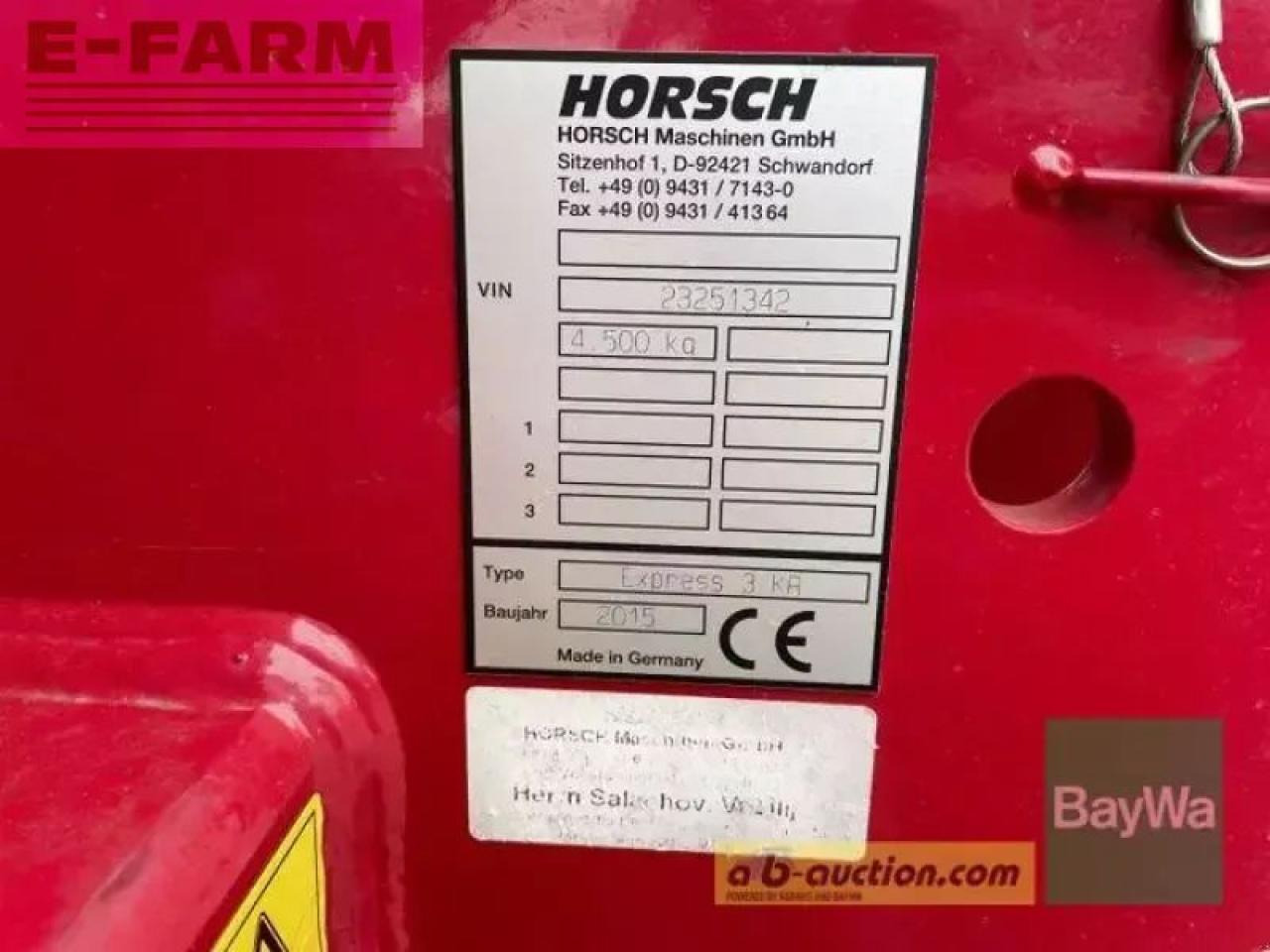 Horsch express 3 kr - 条播机:图4 Horsch express 3 kr - 条播机:图4