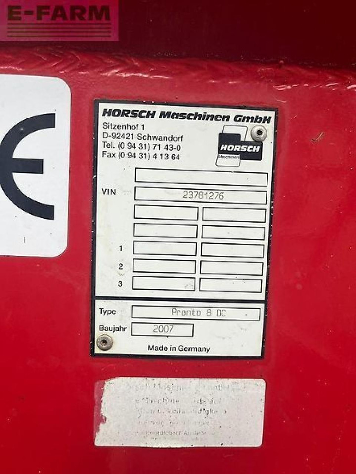 Horsch pronto 8dc - 条播机:图4 Horsch pronto 8dc - 条播机:图4