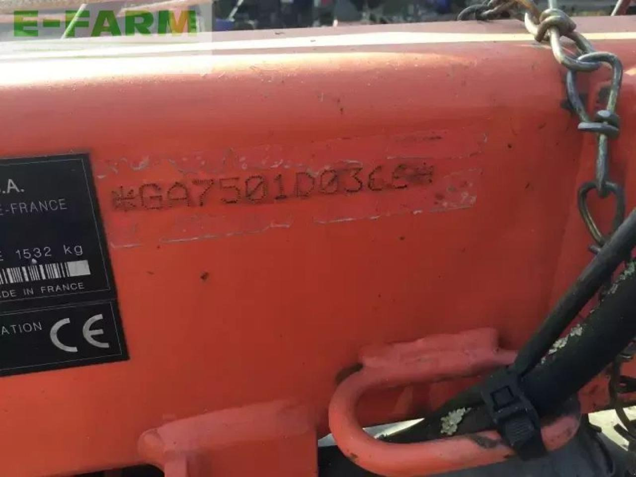 翻草机/ 搂草机 Kuhn ga 7501：图7