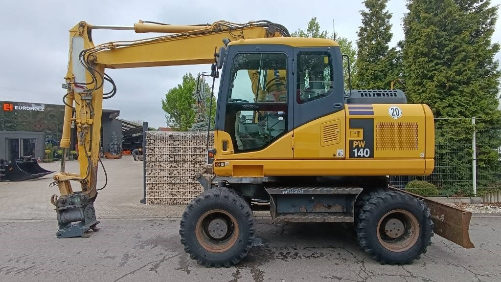 Komatsu PW 140 Mobilbagger Powertilt Schnellwechsler MS 10 - 轮式挖掘机:图1 Komatsu PW 140 Mobilbagger Powertilt Schnellwechsler MS 10 - 轮式挖掘机:图1