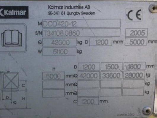 Kalmar DCD420-12 - 柴油叉车:图4 Kalmar DCD420-12 - 柴油叉车:图4