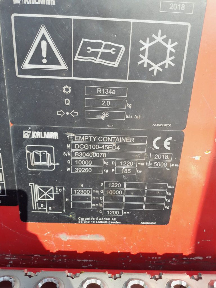 Kalmar DCG100-45ED4 - 前移式堆垛机:图3 Kalmar DCG100-45ED4 - 前移式堆垛机:图3