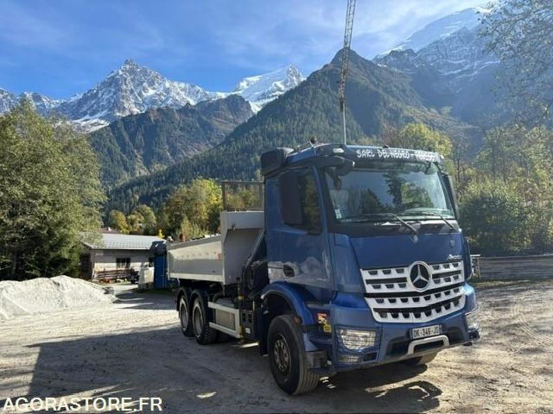 CAMION 6X4 TRI-BENNE +GRUE MERCEDES AROCS 2640 2014 190 000 KM - 卡车:图2 CAMION 6X4 TRI-BENNE +GRUE MERCEDES AROCS 2640 2014 190 000 KM - 卡车:图2