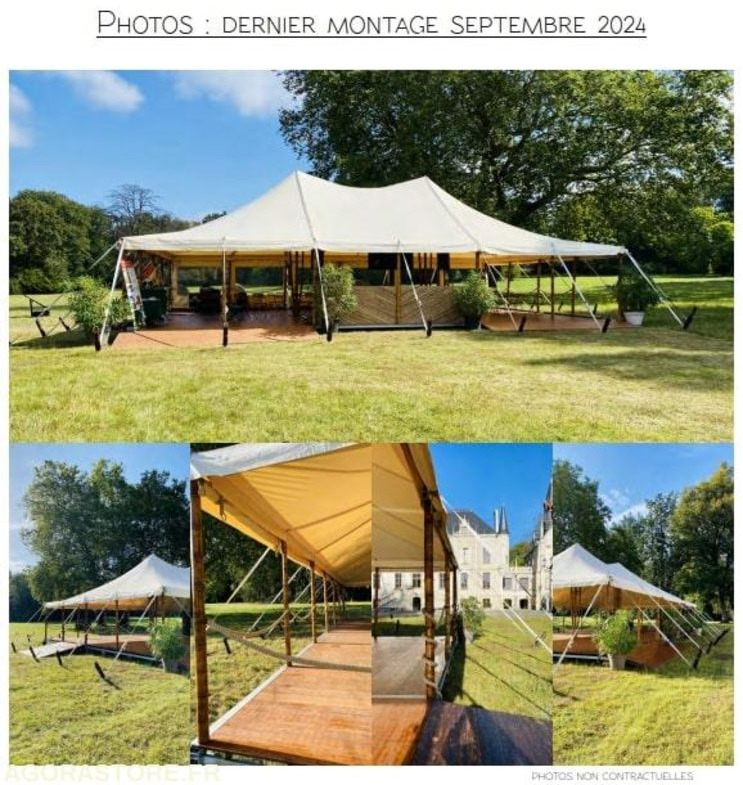 Chapiteau en bambou avec cordages et plancher - 建筑集装箱:图1 Chapiteau en bambou avec cordages et plancher - 建筑集装箱:图1