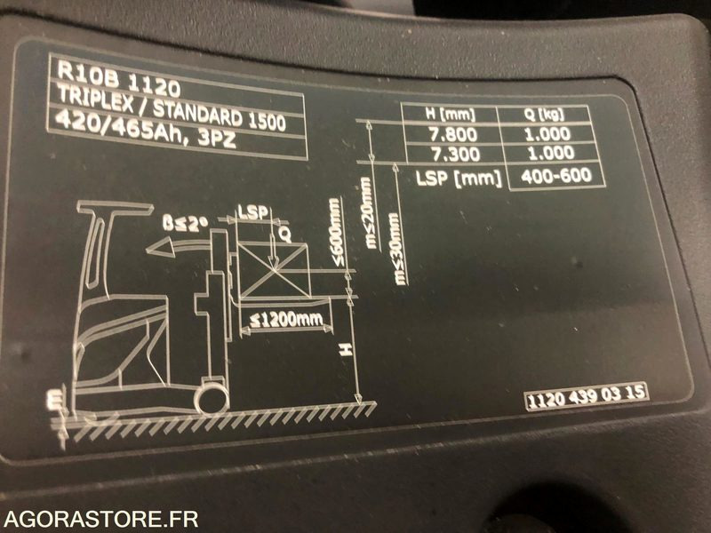 Chariot élévateur à mât rétractable - 前移式叉车:图3 Chariot élévateur à mât rétractable - 前移式叉车:图3