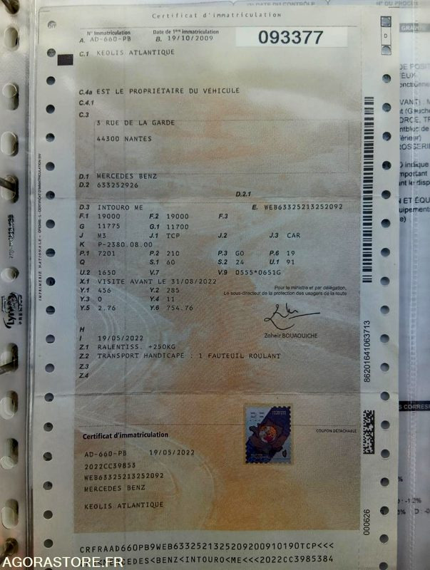 MERCEDES INTOURO N°093377 - 校車:图4 MERCEDES INTOURO N°093377 - 校車:图4