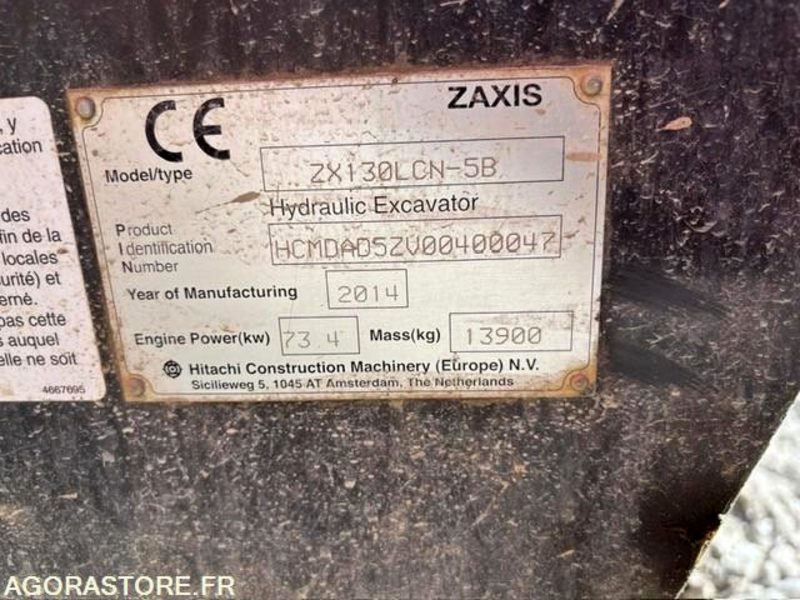 PELLE A CHENILLE ACIER HITACHI ZX130LCN-5B - 挖掘机:图4 PELLE A CHENILLE ACIER HITACHI ZX130LCN-5B - 挖掘机:图4