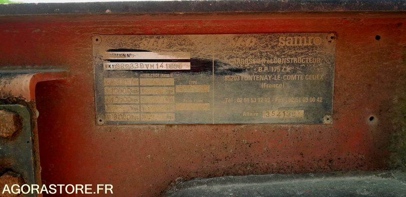 REMORQUE SAMRO (2210-Y10-66ICAM571X) - 2004 - 全挂车:图3 REMORQUE SAMRO (2210-Y10-66ICAM571X) - 2004 - 全挂车:图3