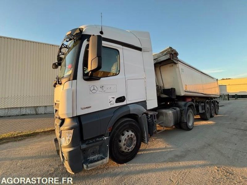 TRACTEUR 4X2 MERCEDES ACTROS 1845 2018 385 000 KM + BENNE ALUMINIUM SHMITZ 2016 - 牵引车:图3 TRACTEUR 4X2 MERCEDES ACTROS 1845 2018 385 000 KM + BENNE ALUMINIUM SHMITZ 2016 - 牵引车:图3
