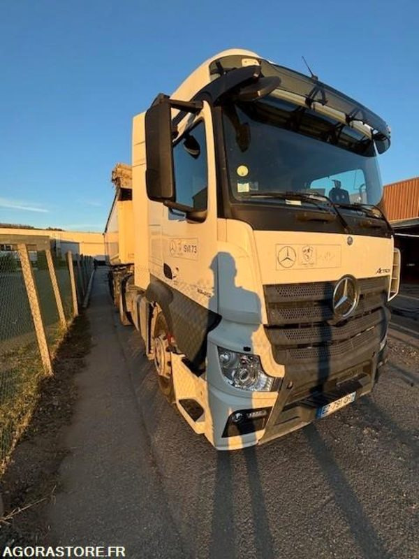 TRACTEUR 4X2 MERCEDES ACTROS 1845 2018 385 000 KM + BENNE ALUMINIUM SHMITZ 2016 - 牵引车:图5 TRACTEUR 4X2 MERCEDES ACTROS 1845 2018 385 000 KM + BENNE ALUMINIUM SHMITZ 2016 - 牵引车:图5