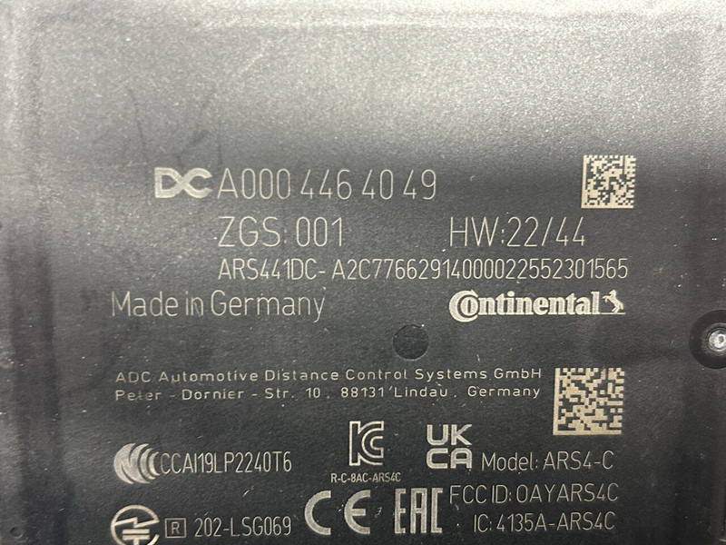 Mercedes-Benz radar sensor, distronic - 传感器 适用于 卡车:图4 Mercedes-Benz radar sensor, distronic - 传感器 适用于 卡车:图4