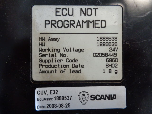 Scania CUV E32 control unit - ECU 适用于 卡车:图2 Scania CUV E32 control unit - ECU 适用于 卡车:图2