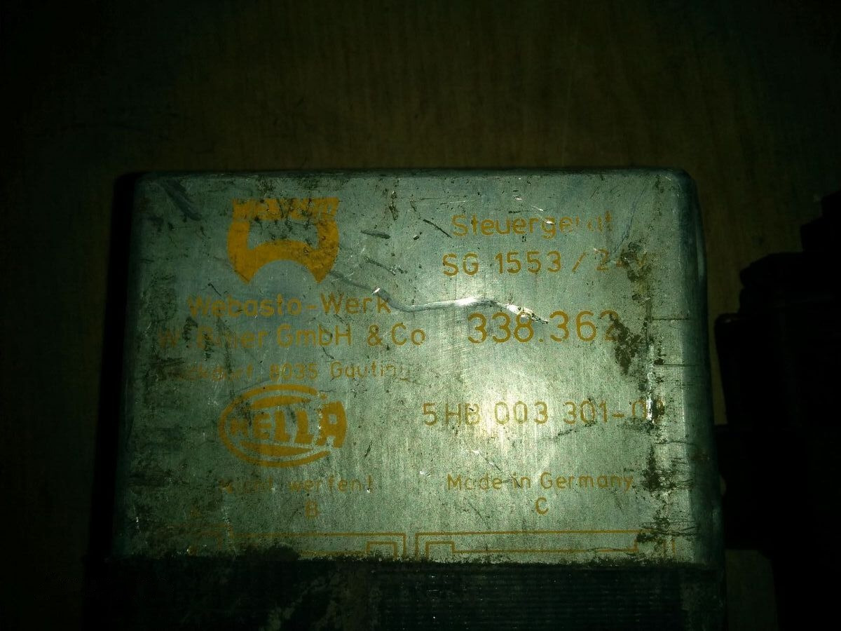 Webasto 4460550520 Scania - ECU 适用于 巴士:图5 Webasto 4460550520 Scania - ECU 适用于 巴士:图5