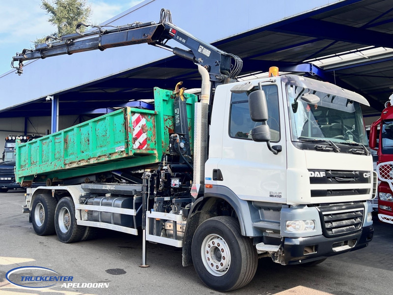 吊钩升降车, 起重车 DAF CF 85.410 ATE, Hiab 166, 6x4 Big axle, Steel spring：图1
