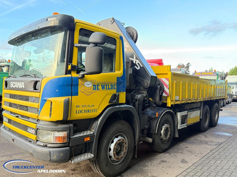 Scania P124-420 8x4 Naafreductie, Bladgeveerd, Handgeschakeld, HIAB 322 E5 - 翻斗车, 起重车:图3 Scania P124-420 8x4 Naafreductie, Bladgeveerd, Handgeschakeld, HIAB 322 E5 - 翻斗车, 起重车:图3