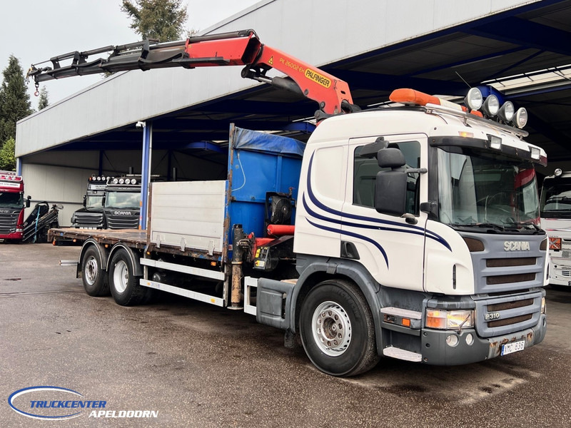 Scania P310 Palfinger PK26002 (2013!), Manuel, Steering axle - 栏板式/ 平板卡车, 起重车:图1 Scania P310 Palfinger PK26002 (2013!), Manuel, Steering axle - 栏板式/ 平板卡车, 起重车:图1