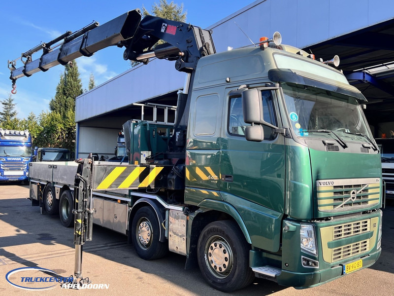 Volvo FH 440 HIAB 800 E4, 8x2 - 栏板式/ 平板卡车, 起重车:图1 Volvo FH 440 HIAB 800 E4, 8x2 - 栏板式/ 平板卡车, 起重车:图1