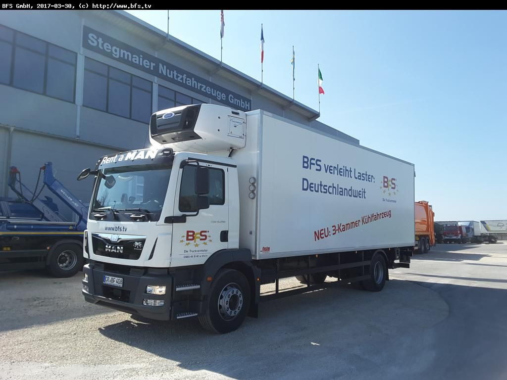 MAN TGM 18.290 4x2 LL Carrier Supra 1250MT, Längs!, MAN TGM 18.290 4x2 LL Carrier Supra 1250MT, Längs!, - 冷藏车:图1 MAN TGM 18.290 4x2 LL Carrier Supra 1250MT, Längs!, MAN TGM 18.290 4x2 LL Carrier Supra 1250MT, Längs!, - 冷藏车:图1