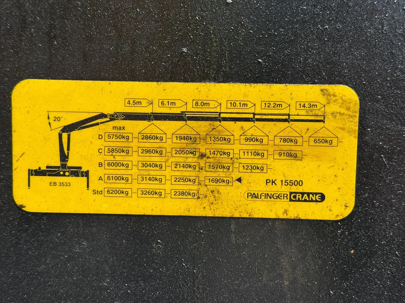 吊钩升降车, 起重车 DAF CF 85.410 6X4 - EURO 5 + PALFINGER PK15500 + REMOTE + PALFINGER HOOK:图9 吊钩升降车, 起重车 DAF CF 85.410 6X4 - EURO 5 + PALFINGER PK15500 + REMOTE + PALFINGER HOOK:图9