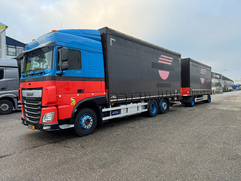 DAF XF 440 6X2 EURO 6 + HERTOGHS HANGER 2X BPW AXLE DHOLLANDIA 3000 KG - 侧帘卡车:图1 DAF XF 440 6X2 EURO 6 + HERTOGHS HANGER 2X BPW AXLE DHOLLANDIA 3000 KG - 侧帘卡车:图1