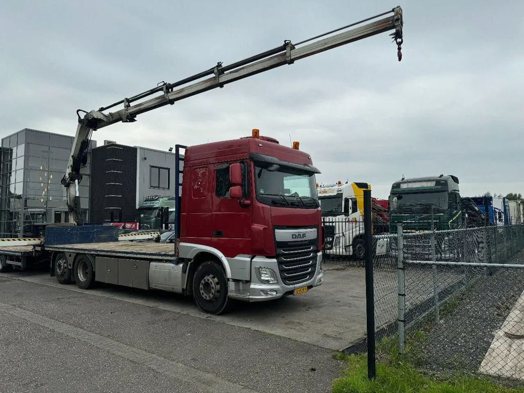 DAF XF 510 6X2 EURO 6 + HIAB 166 HI PRO + REMOTE CON - 起重车, 栏板式/ 平板卡车:图4 DAF XF 510 6X2 EURO 6 + HIAB 166 HI PRO + REMOTE CON - 起重车, 栏板式/ 平板卡车:图4