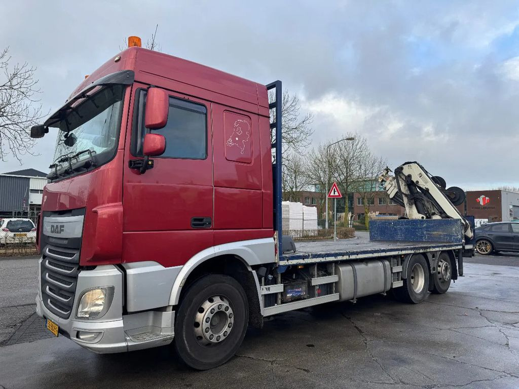 DAF XF 510 6X2 EURO 6 + HIAB 166 HI PRO + REMOTE CON - 栏板式/ 平板卡车, 起重车:图1 DAF XF 510 6X2 EURO 6 + HIAB 166 HI PRO + REMOTE CON - 栏板式/ 平板卡车, 起重车:图1