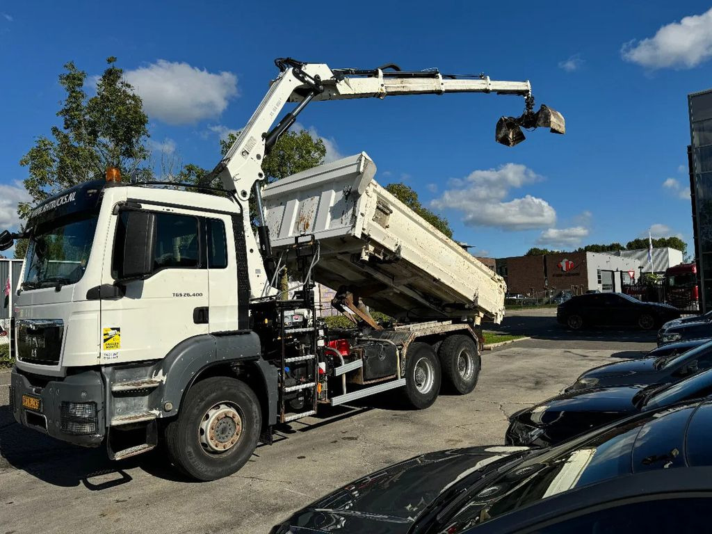MAN TGS 26.400 6X4 HIAB 166D + REMOTE CONTROL + 2 WA - 翻斗车, 起重车:图1 MAN TGS 26.400 6X4 HIAB 166D + REMOTE CONTROL + 2 WA - 翻斗车, 起重车:图1