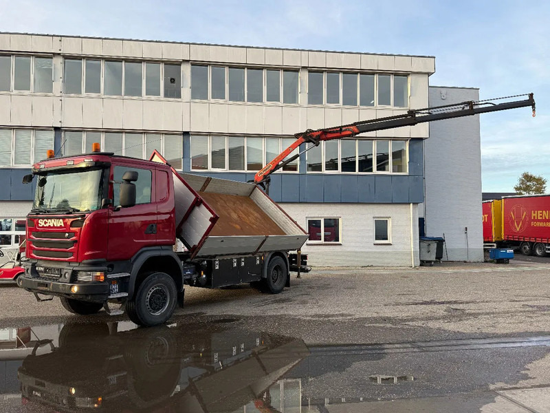 Scania G370 4X4 EURO 6 + 3-SIDE TIPPER + PALFINGER PK9002 + REMOTE - 起重车:图2 Scania G370 4X4 EURO 6 + 3-SIDE TIPPER + PALFINGER PK9002 + REMOTE - 起重车:图2