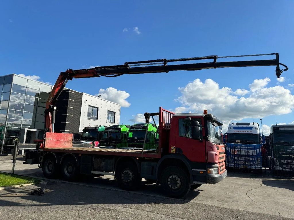 Scania P360 8X4 - EURO 5 + PALFINGER PK22002-EH + REMOT - 起重车, 栏板式/ 平板卡车:图1 Scania P360 8X4 - EURO 5 + PALFINGER PK22002-EH + REMOT - 起重车, 栏板式/ 平板卡车:图1