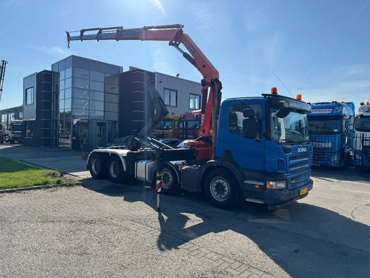 Scania P380 8X4 PALFINGER HOOK + PALFINGER PK16502 + RE - 吊钩升降车, 起重车:图2 Scania P380 8X4 PALFINGER HOOK + PALFINGER PK16502 + RE - 吊钩升降车, 起重车:图2