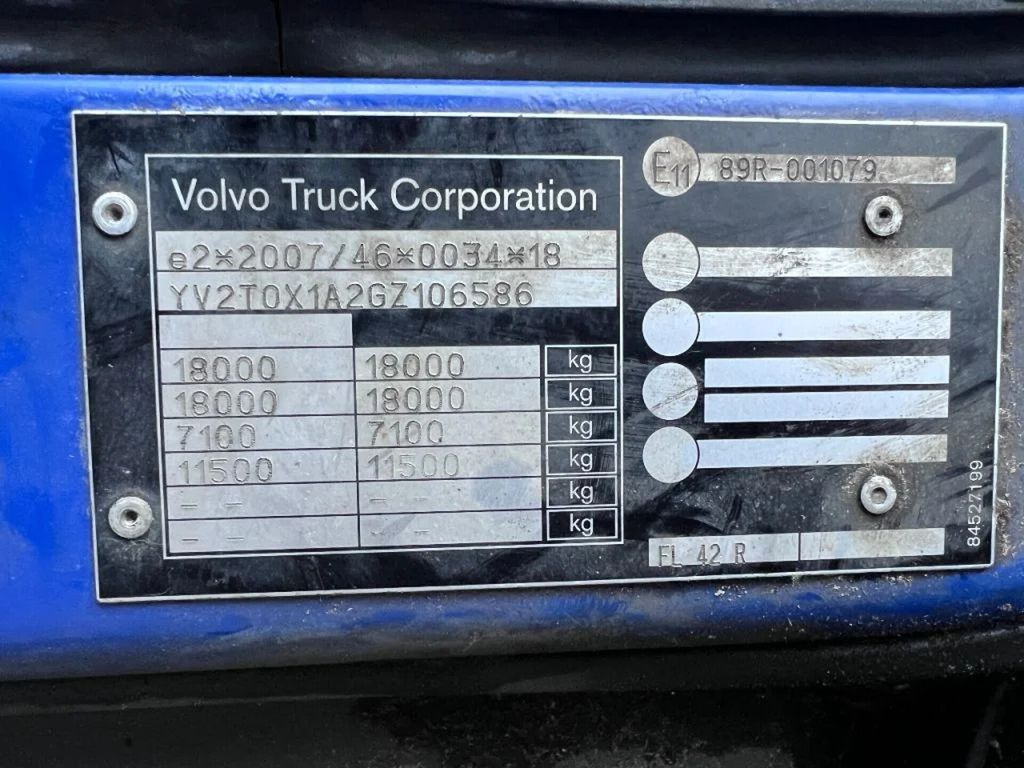 厢式卡车 Volvo FL 250 4X2 EURO 6 599.111km DHOLLANDIA：图10