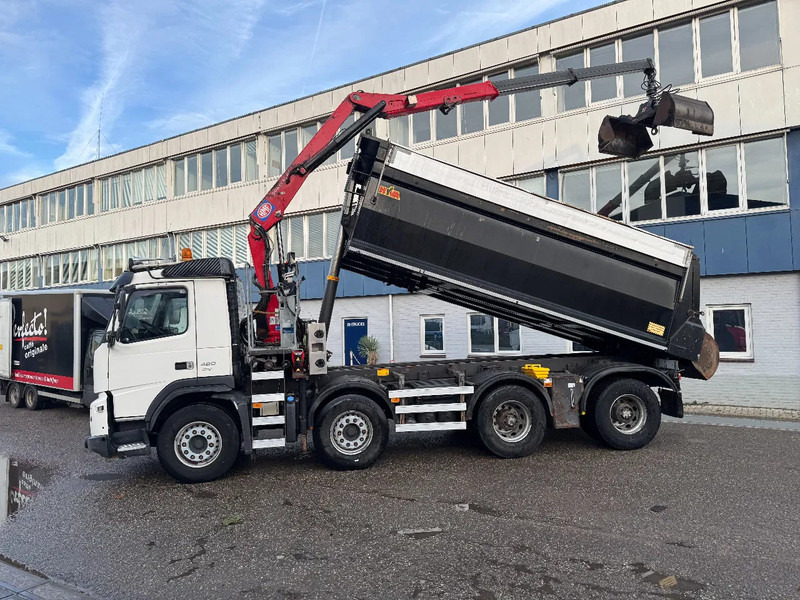 Volvo FMX 420 8X4 HMF 1643Z2 + REMOTE CONTROL + HYVA KIPPER - 翻斗车, 起重车:图2 Volvo FMX 420 8X4 HMF 1643Z2 + REMOTE CONTROL + HYVA KIPPER - 翻斗车, 起重车:图2