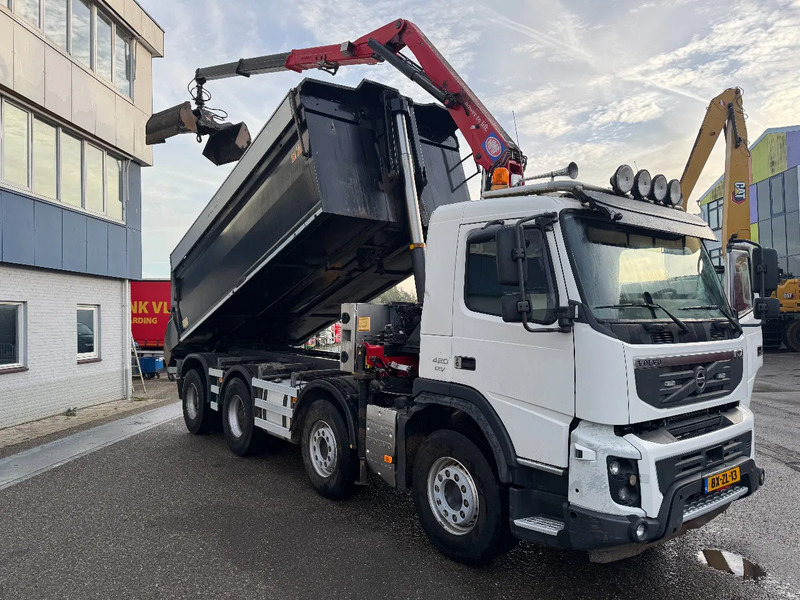 Volvo FMX 420 8X4 HMF 1643Z2 + REMOTE CONTROL + HYVA KIPPER - 翻斗车, 起重车:图3 Volvo FMX 420 8X4 HMF 1643Z2 + REMOTE CONTROL + HYVA KIPPER - 翻斗车, 起重车:图3